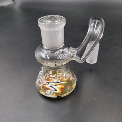 Pulsar Color Worked Dry Ash Catcher - 14mm 90 Degrees-Meech Madness Smoke Shop