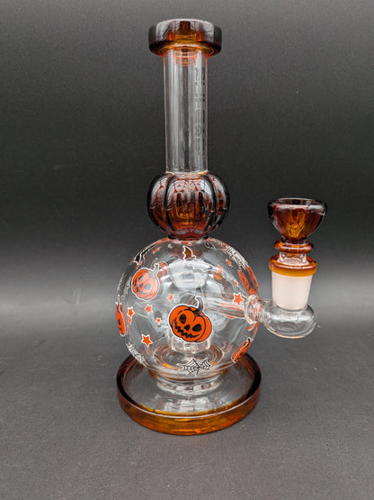 Pulsar Crazy Pumpkins Glass Water Pipe | 8"