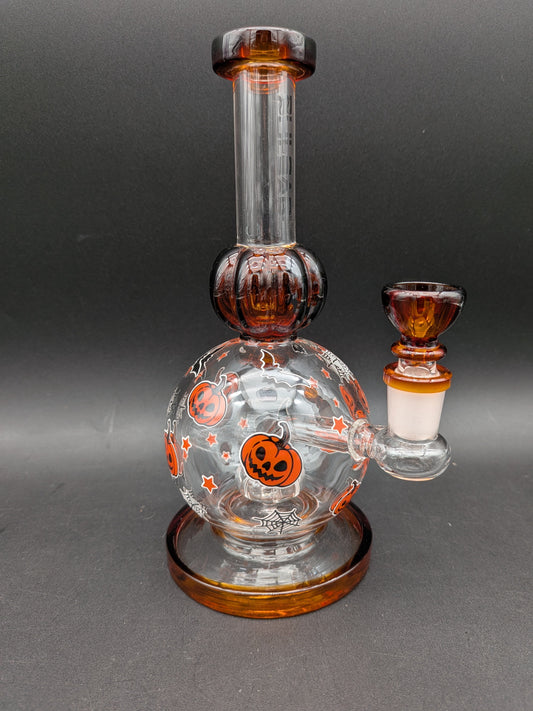 Pulsar Crazy Pumpkins Glass Water Pipe | 8"