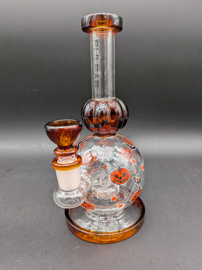 Pulsar Crazy Pumpkins Glass Water Pipe | 8"
