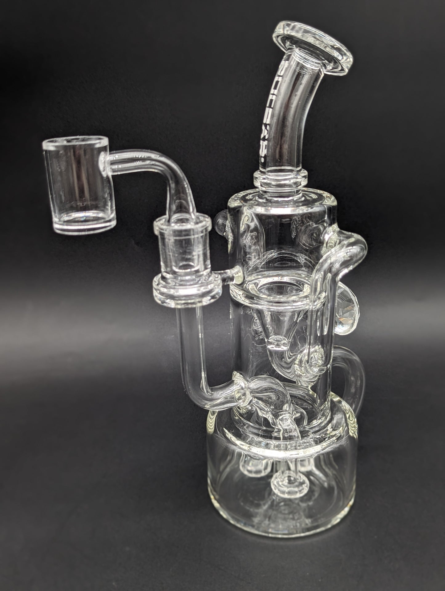 Pulsar Debonaire Diamond Triple Perc Glass Recycler Dab Rig | 9"