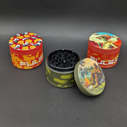 Pulsar Design Series V2 Aluminum Grinder | 4pc | 2.5"-Avernic Smoke Shop