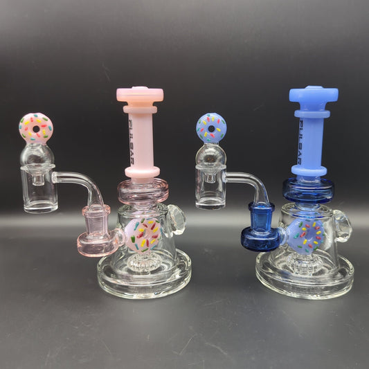 Pulsar Donut Diamond Dab Rig Set | 6.5" | 14mm - Meech Madness Smoke Shop