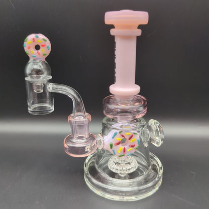 Pulsar Donut Diamond Dab Rig Set | 6.5" | 14mm - Meech Madness Smoke Shop