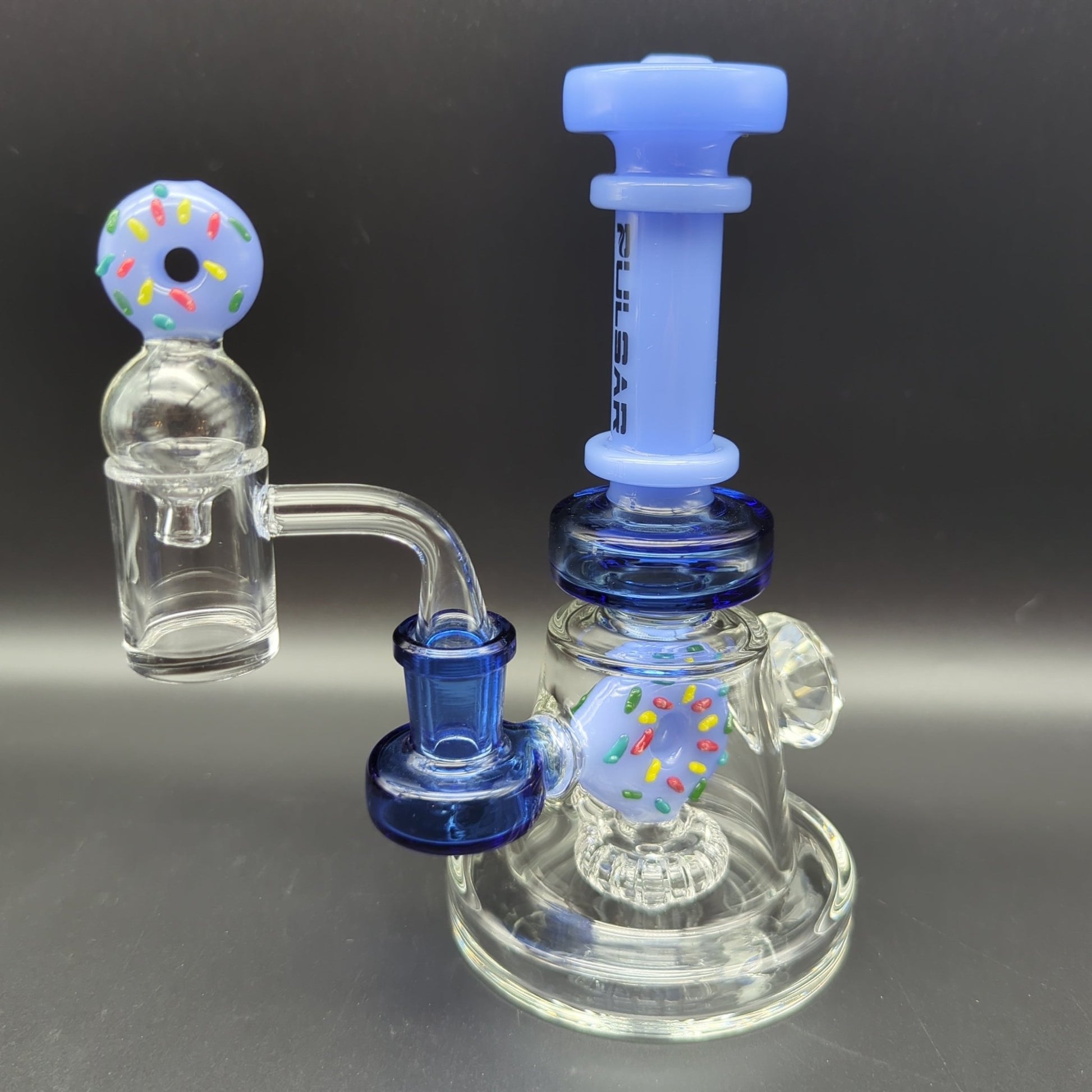 Pulsar Donut Diamond Dab Rig Set | 6.5" | 14mm - Meech Madness Smoke Shop