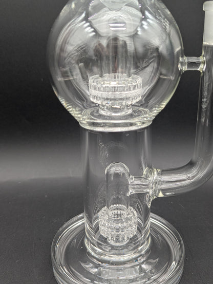 Pulsar Double Chamber Bubble Glass Water Pipe | 14"-Avernic Smoke Shop