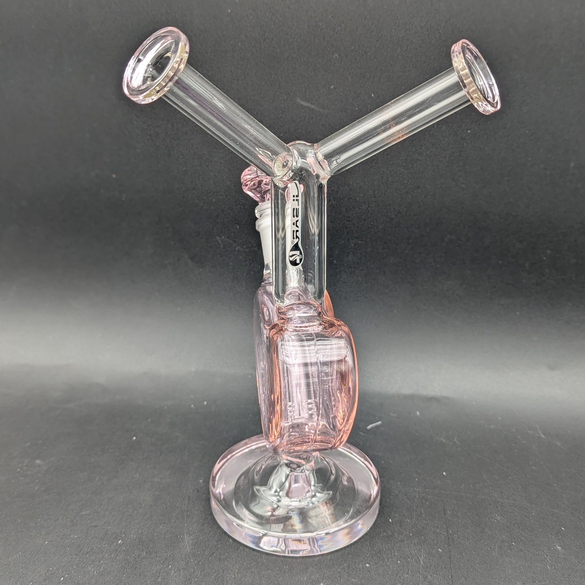Pulsar Double Kiss Heart Glass Water Pipe | 11"-Avernic Smoke Shop