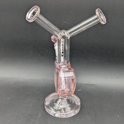 Pulsar Double Kiss Heart Glass Water Pipe | 11"-Avernic Smoke Shop
