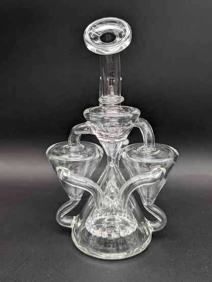 Pulsar Dual Recycler Glass Dab Rig | 7.75" | 14mm