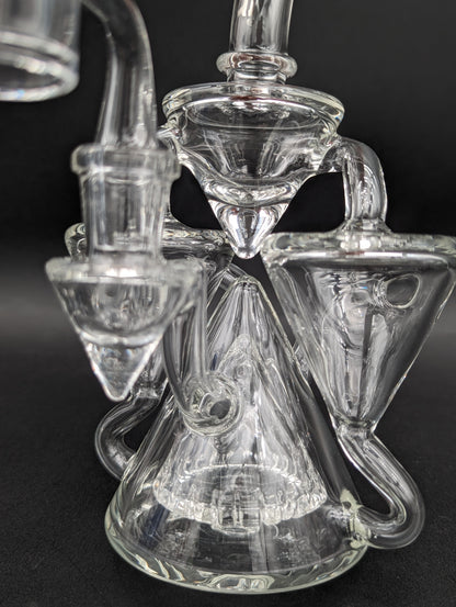 Pulsar Dual Recycler Glass Dab Rig | 7.75" | 14mm