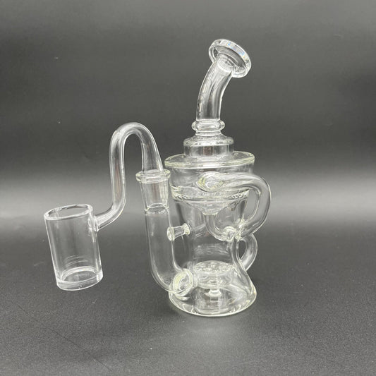 Pulsar Enchanted Double Chamber Recycler Rig - Meech Madness Smoke Shop