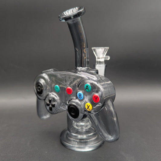 Pulsar Game Controller Glass Water Pipe | 7.5" - Meech Madness Smoke Shop