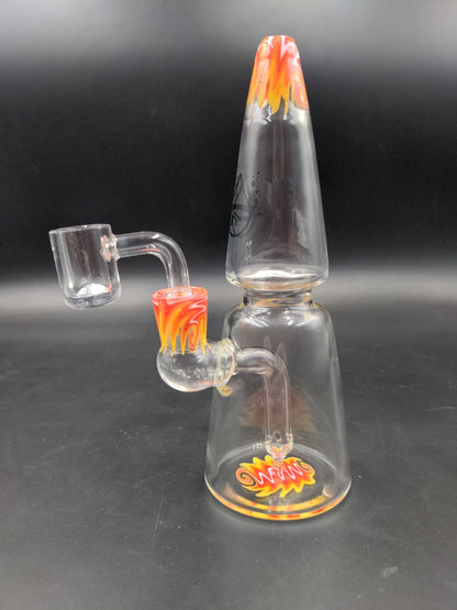 Pulsar Glass Two Tier Rocket Cone Rig | 7" | 14mm - Avernic Smoke Shop