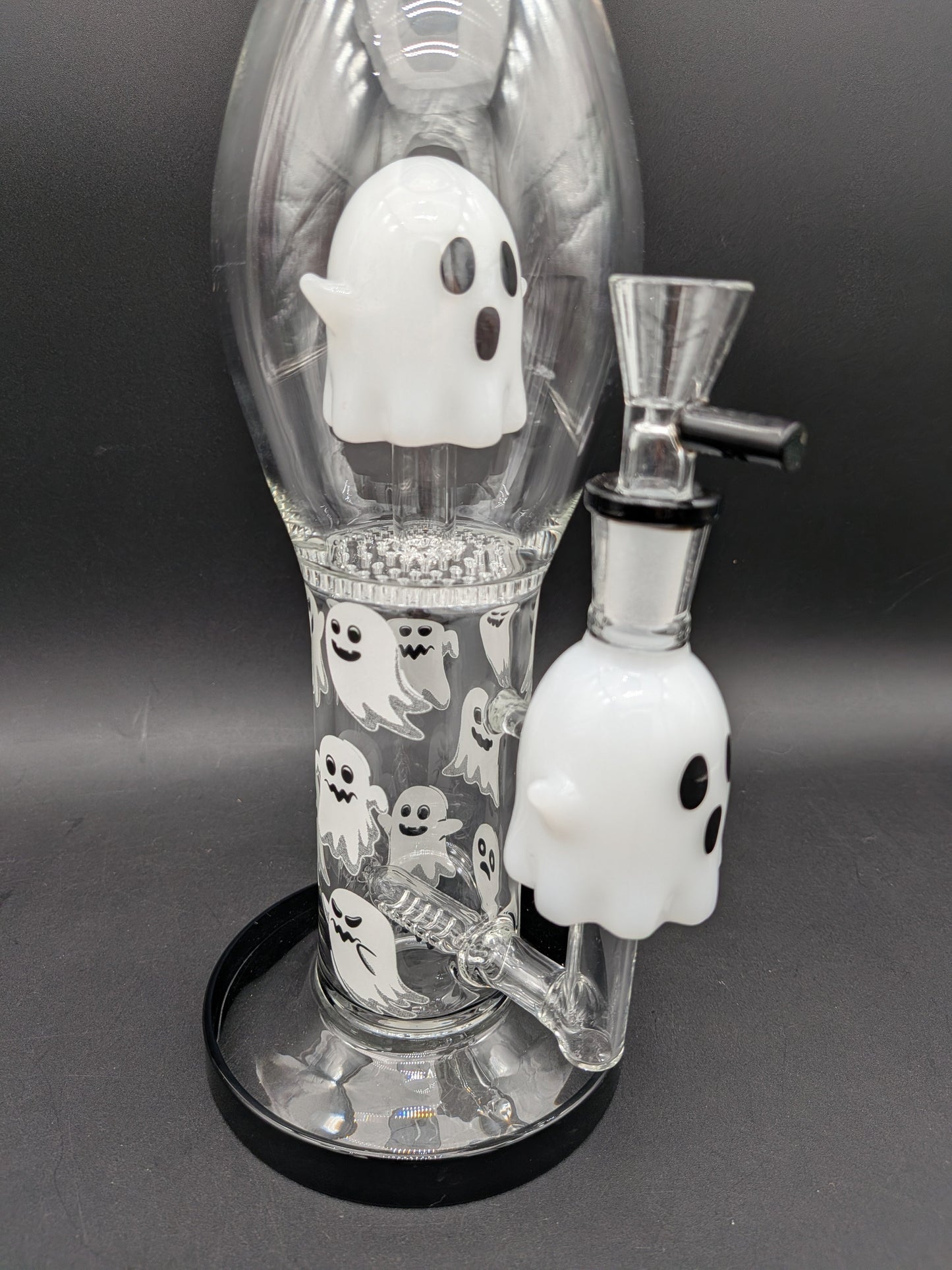 Pulsar Glow In the Dark Ghosty Glass Bong| 15.25"