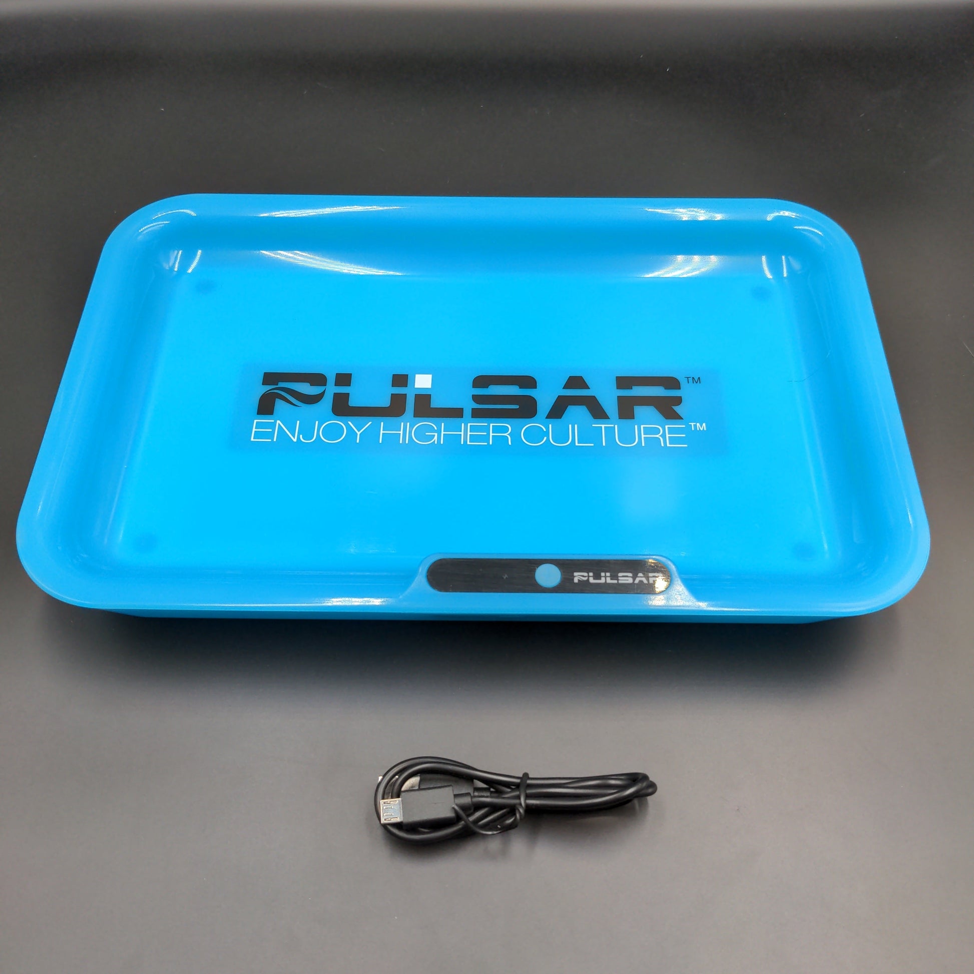 Pulsar Glow LED Rolling Tray | 11" x 7" | Pulsar Logo - Avernic Smoke Shop