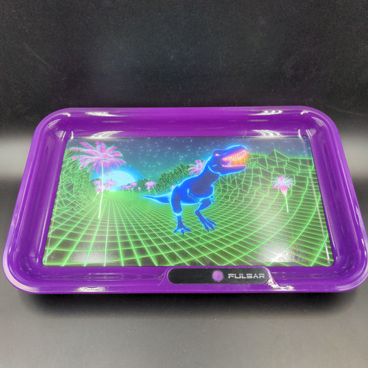 Pulsar Glow "T-Rex" LED Rolling Tray | 11" x 7" - Avernic Smoke Shop