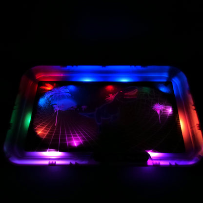 Pulsar Glow "T-Rex" LED Rolling Tray | 11" x 7" - Avernic Smoke Shop