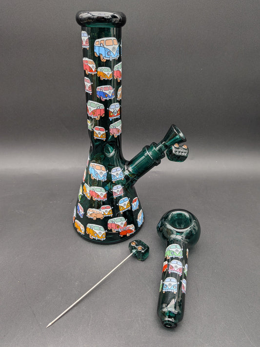 Pulsar Greatest Hits Bong Bundle - Retro Van