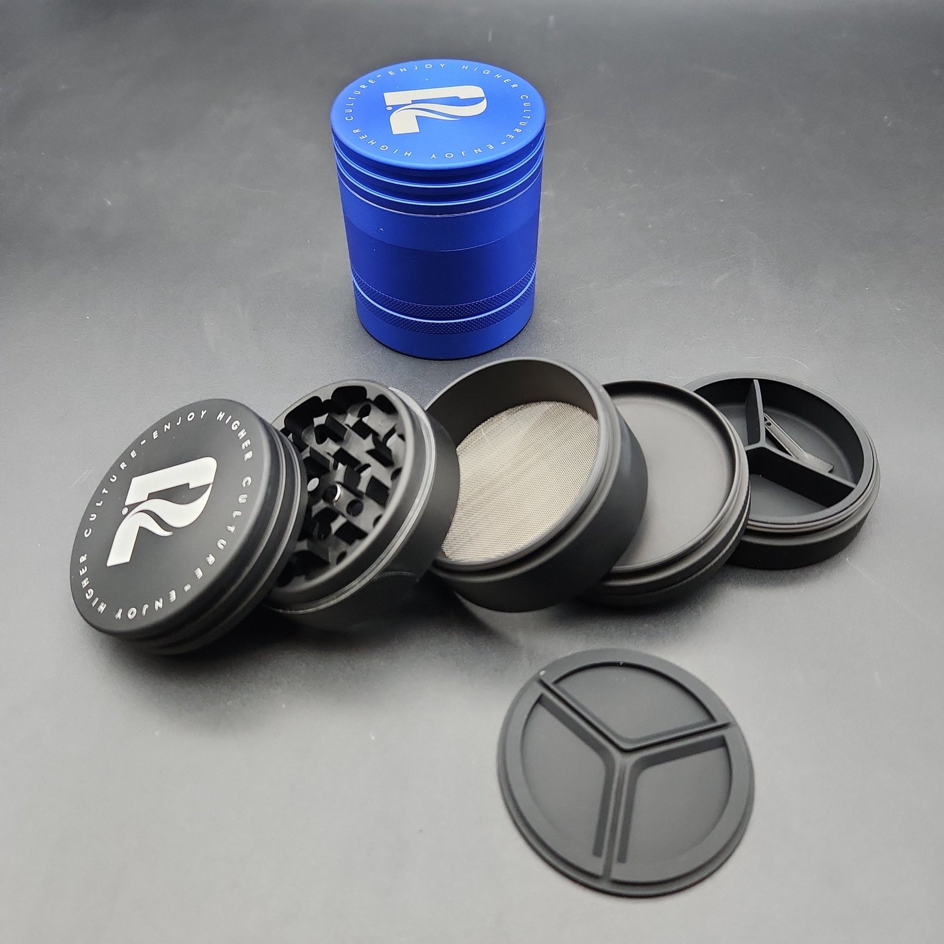 Pulsar Herb/Wax Storage Grinder | 5pc | 2.5" - Meech Madness Smoke Shop