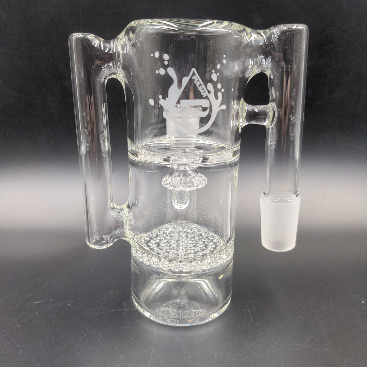 Pulsar Honeycomb/Showerhead Recycler Ash Catcher - 18mm 90 Degrees-Avernic Smoke Shop