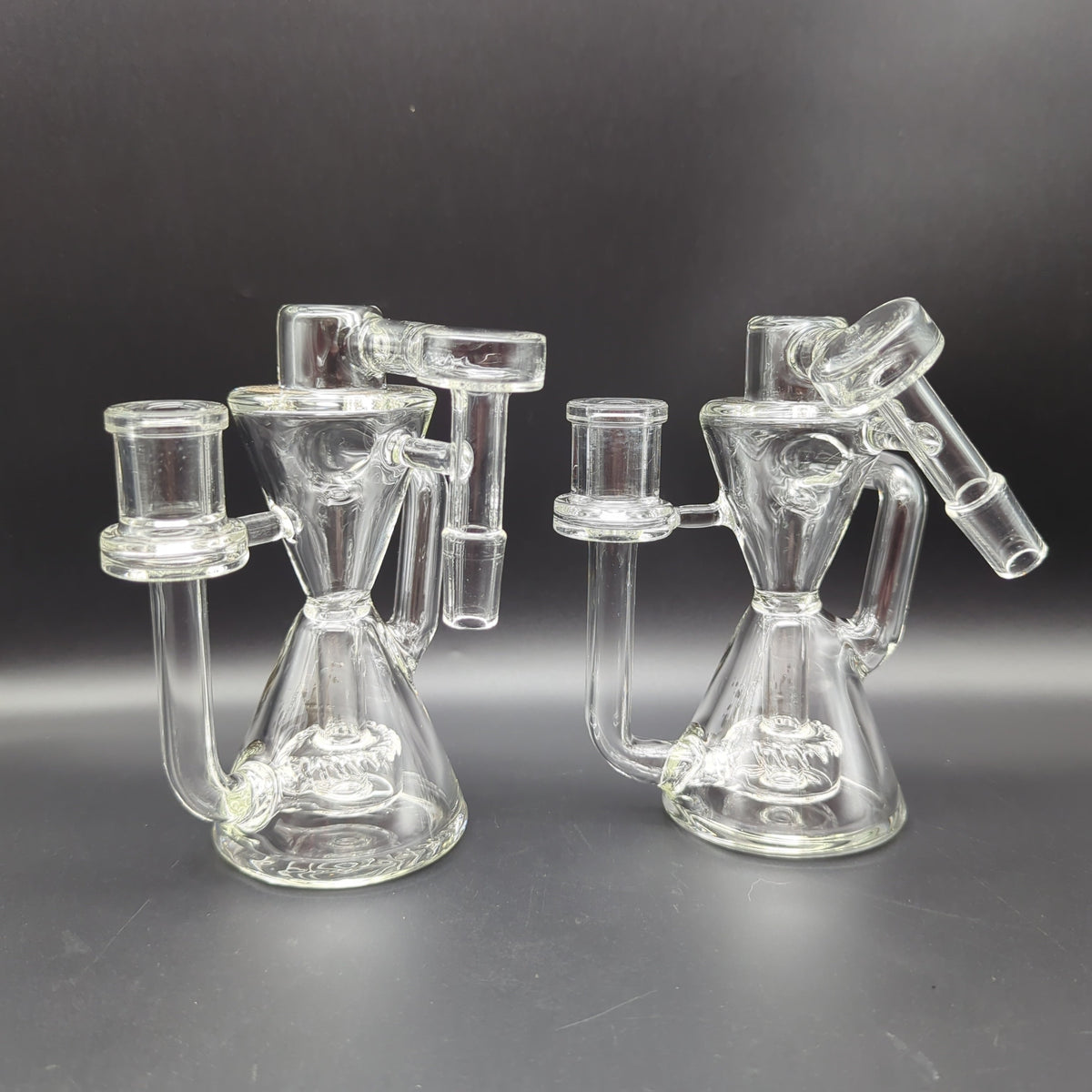 Pulsar Hourglass Recycler Ash Catcher | 5.25" | 14mm-Avernic Smoke Shop