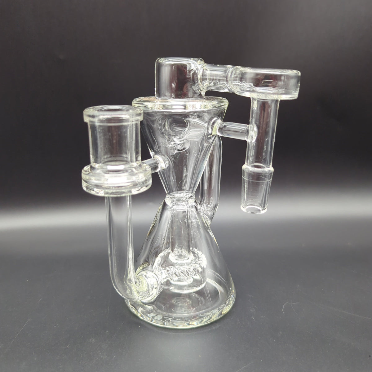 Pulsar Hourglass Recycler Ash Catcher | 5.25" | 14mm-Avernic Smoke Shop