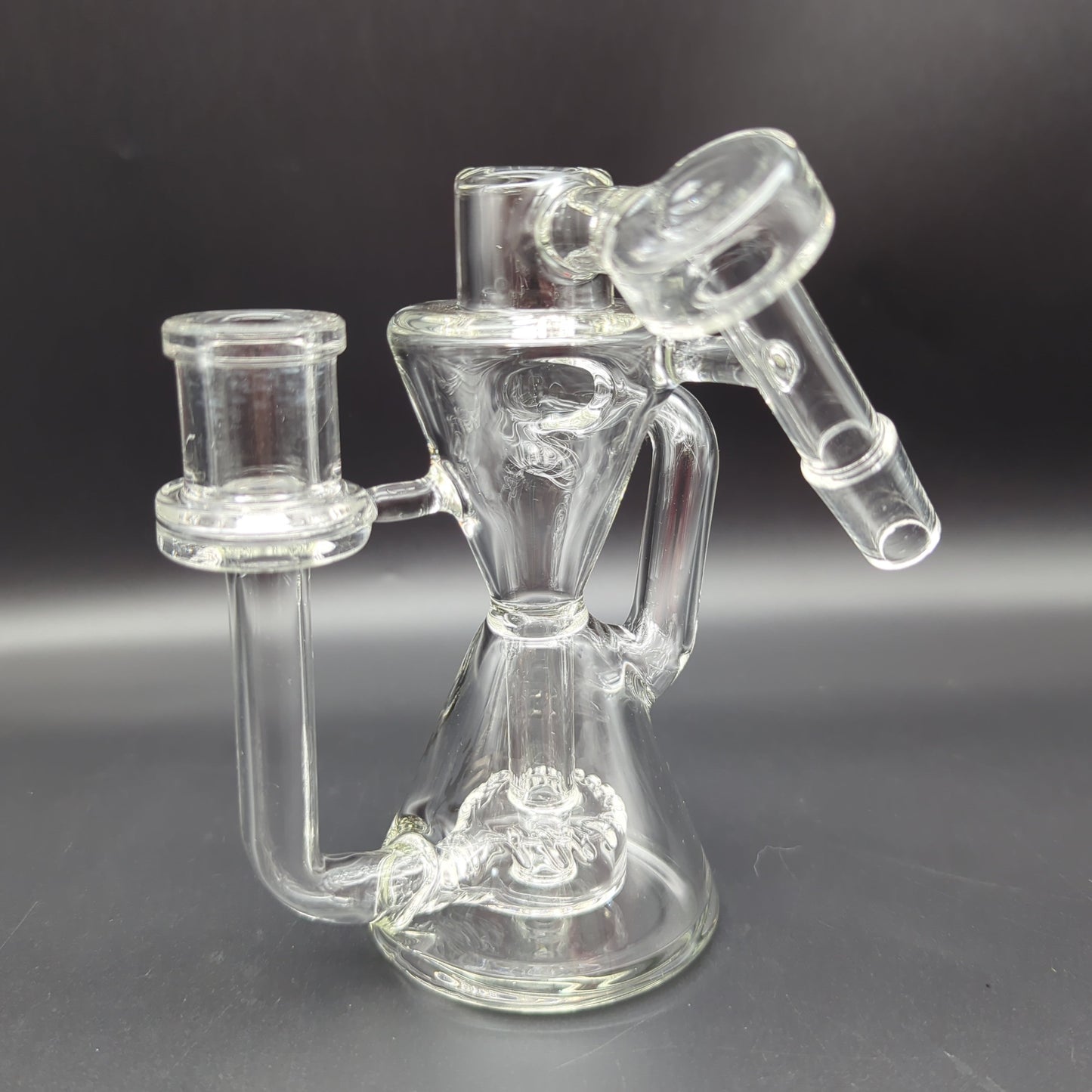 Pulsar Hourglass Recycler Ash Catcher | 5.25" | 14mm-Avernic Smoke Shop