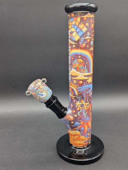 Pulsar Inside Print Straight Tube | 11.25" - Meech Madness Smoke Shop
