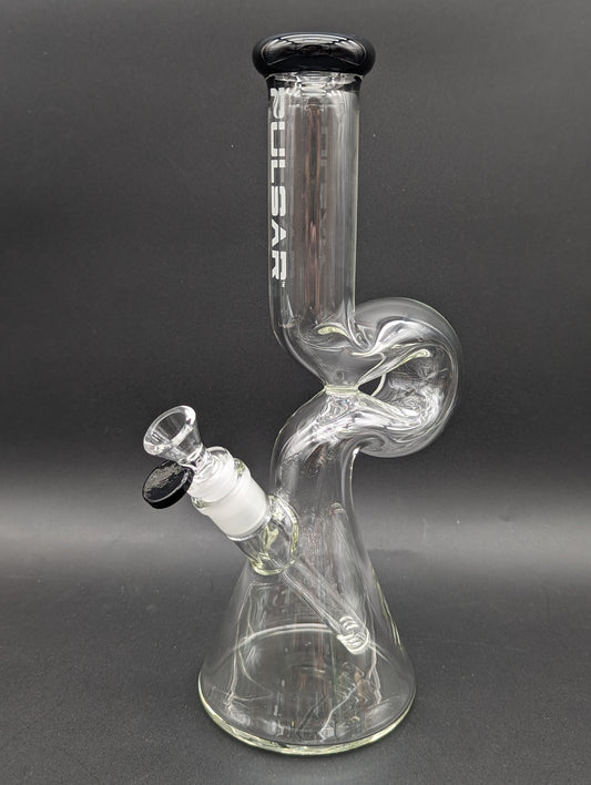 Pulsar Kink Handle Glass Beaker 12"-Avernic Smoke Shop
