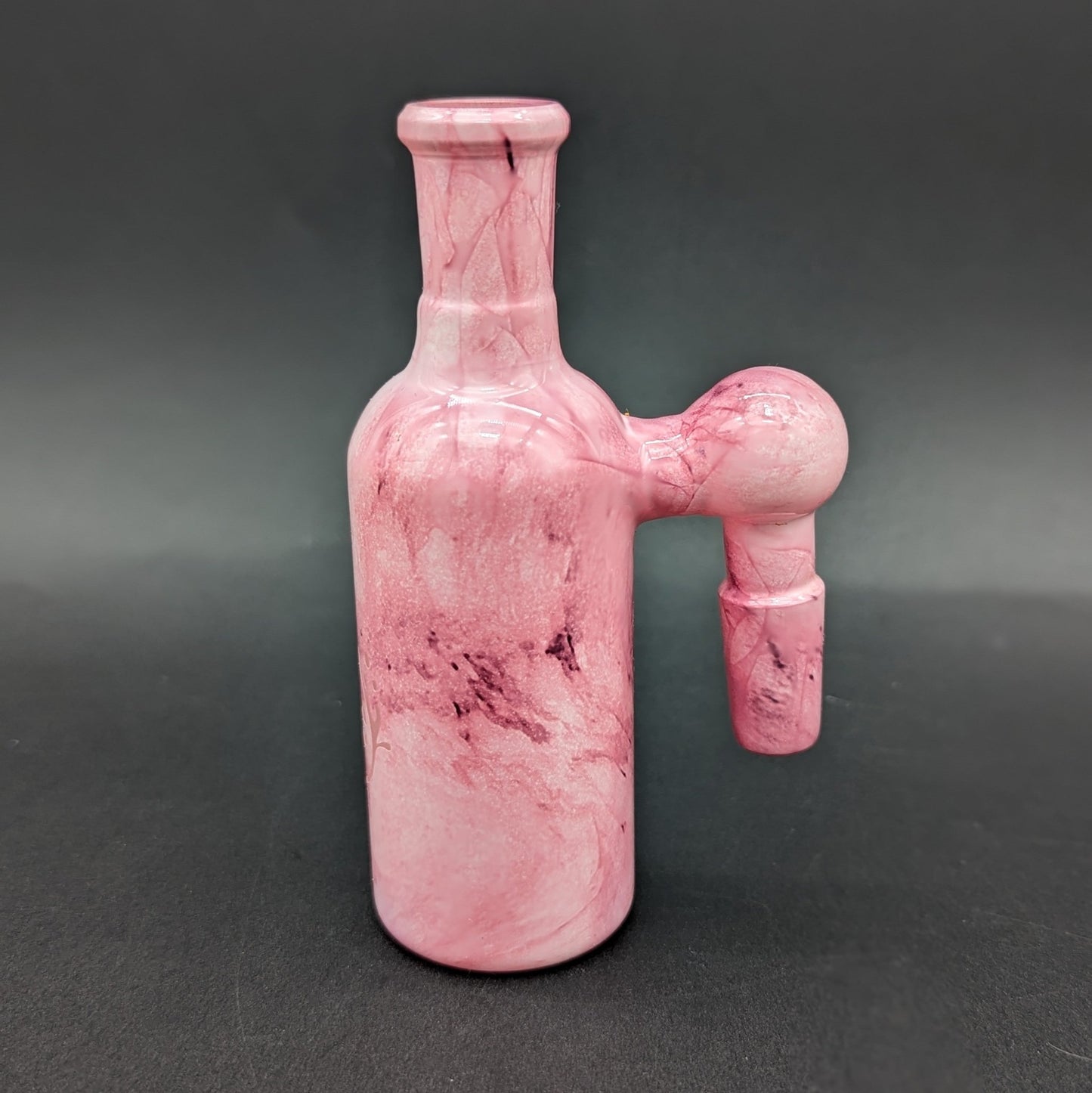 Pulsar Marbled Glass Ash Catcher | 4.25" | 14mm 90 Degrees - Meech Madness Smoke Shop