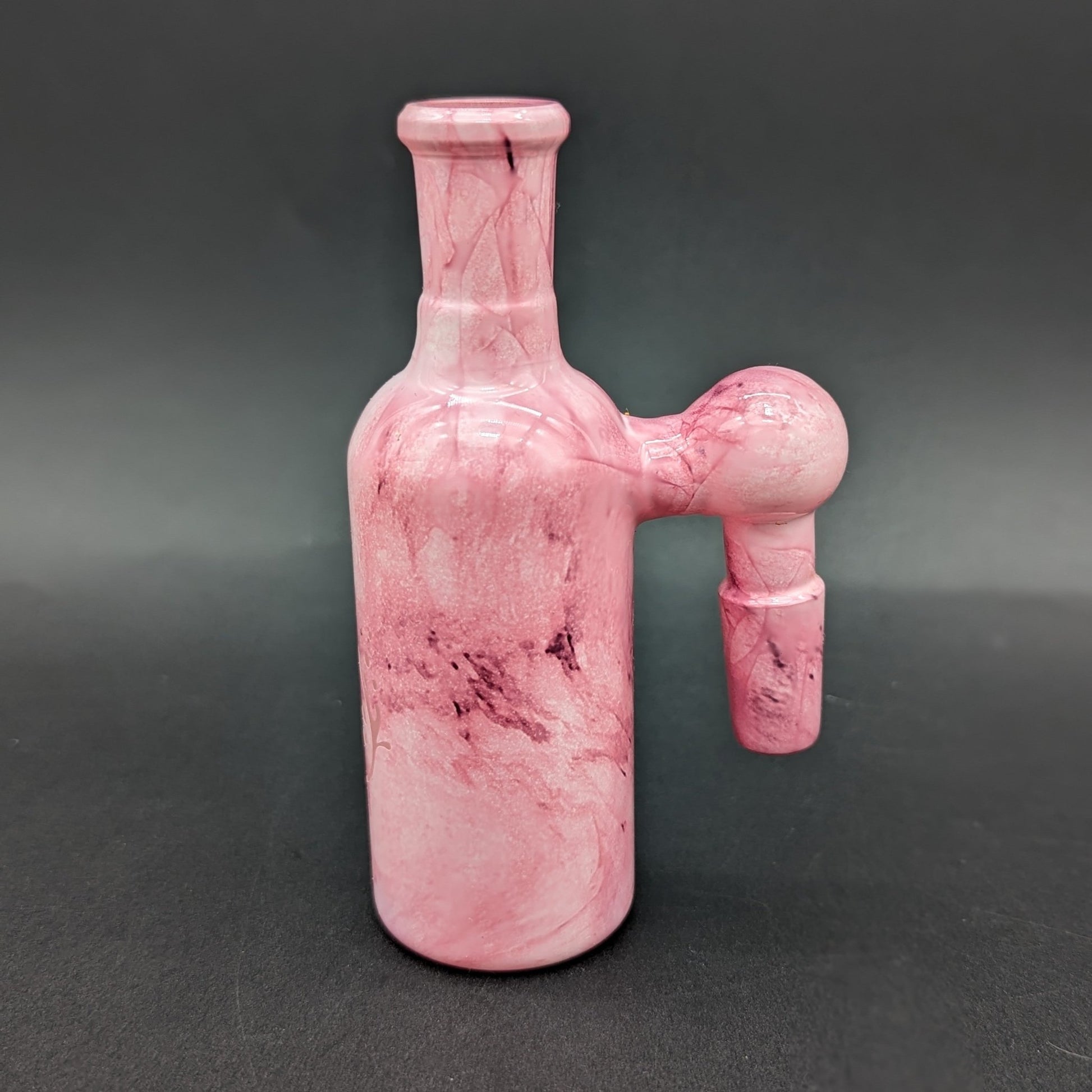 Pulsar Marbled Glass Ash Catcher | 4.25" | 14mm 90 Degrees - Meech Madness Smoke Shop