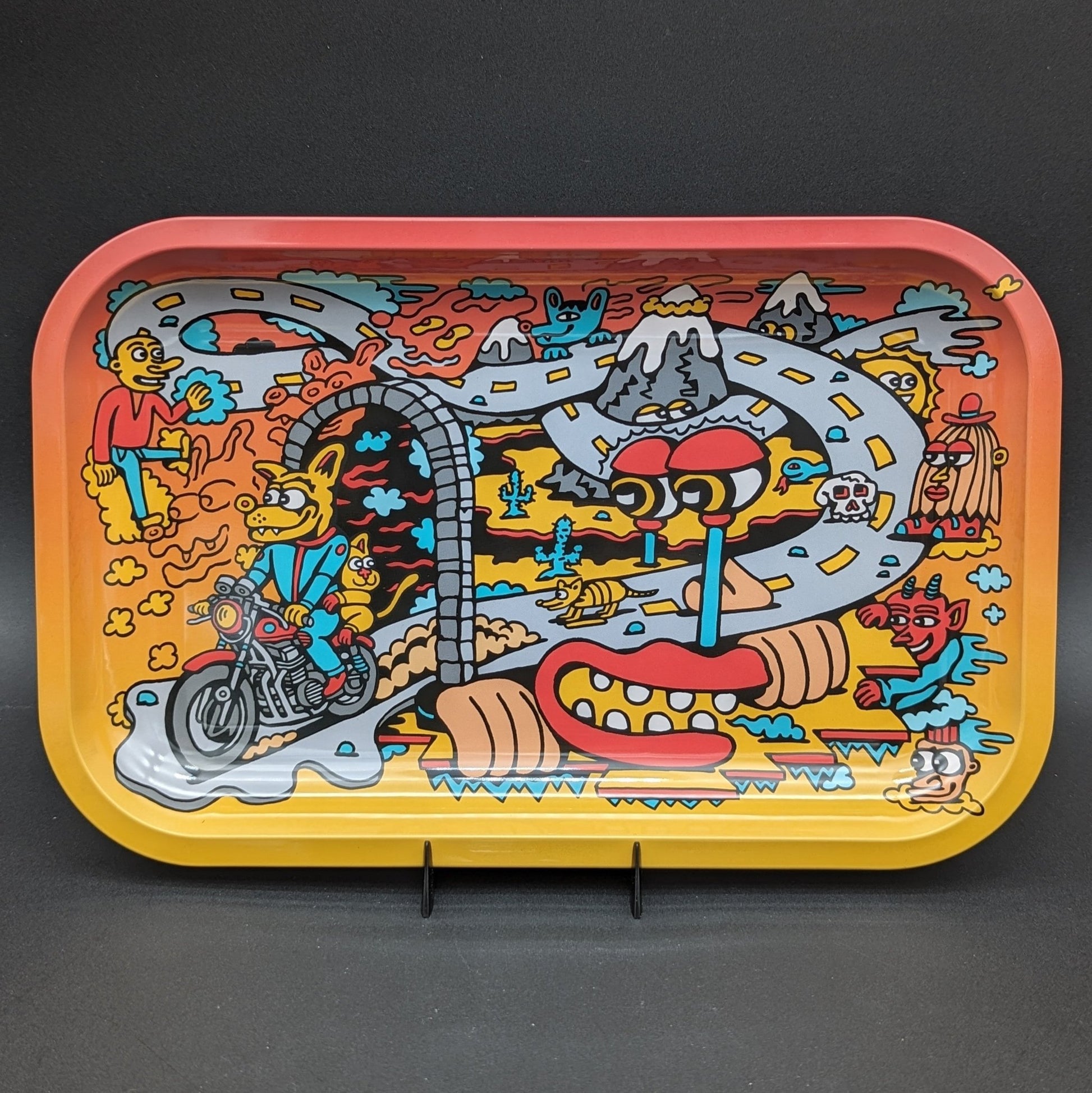 Pulsar Metal Road Trip Rolling Tray | 11x7 - Meech Madness Smoke Shop
