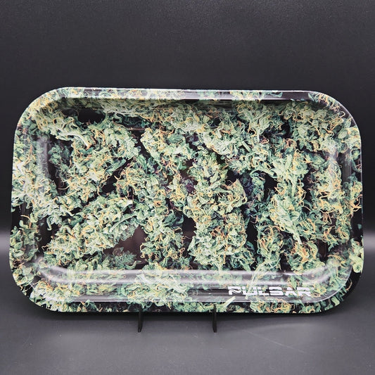 Pulsar Metal Rolling Tray | Big Budzare | 11"x7" - Meech Madness Smoke Shop