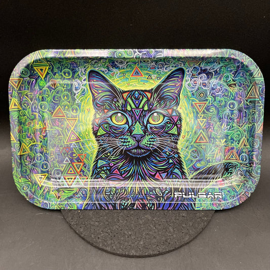 Pulsar Metal Rolling Tray | Cat-atonic | 11"x7"-Avernic Smoke Shop