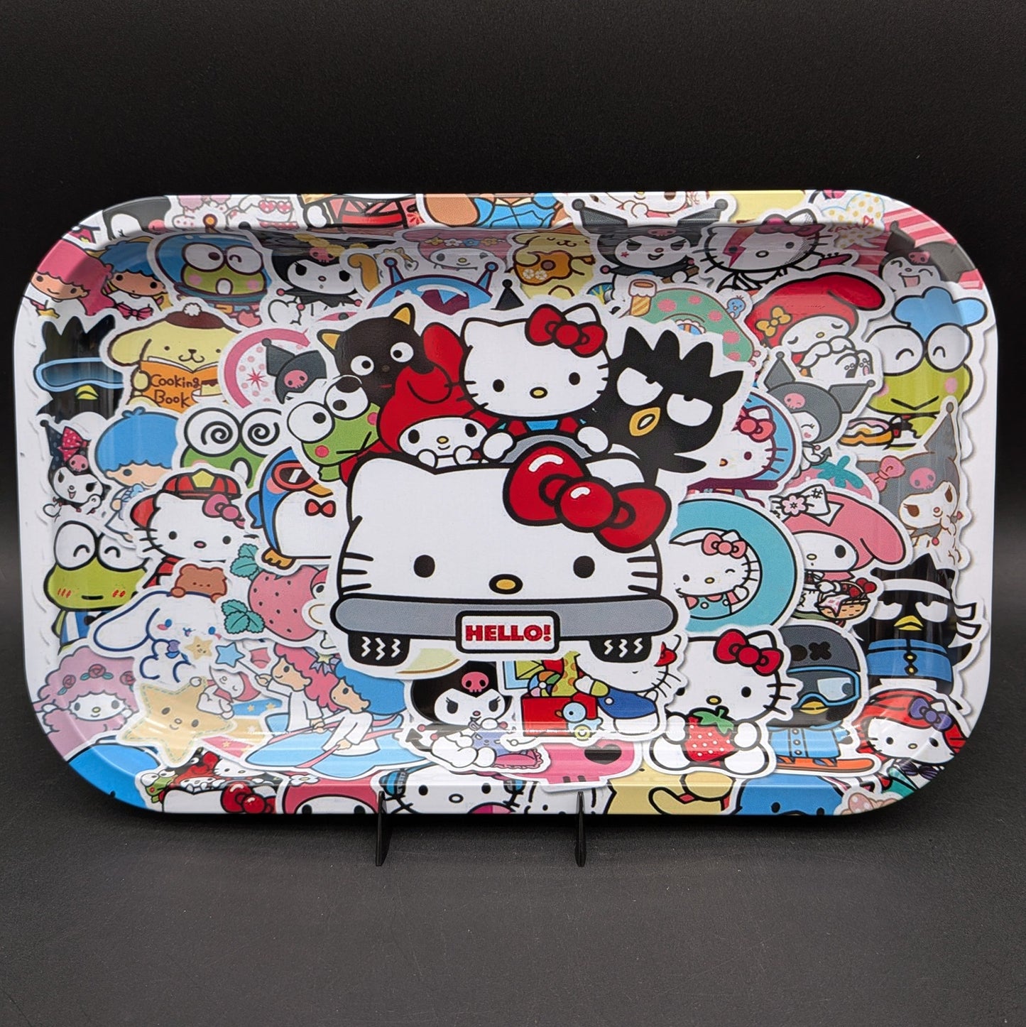 Pulsar Metal Rolling Tray | Cute Kitty Collage | 11"x7"