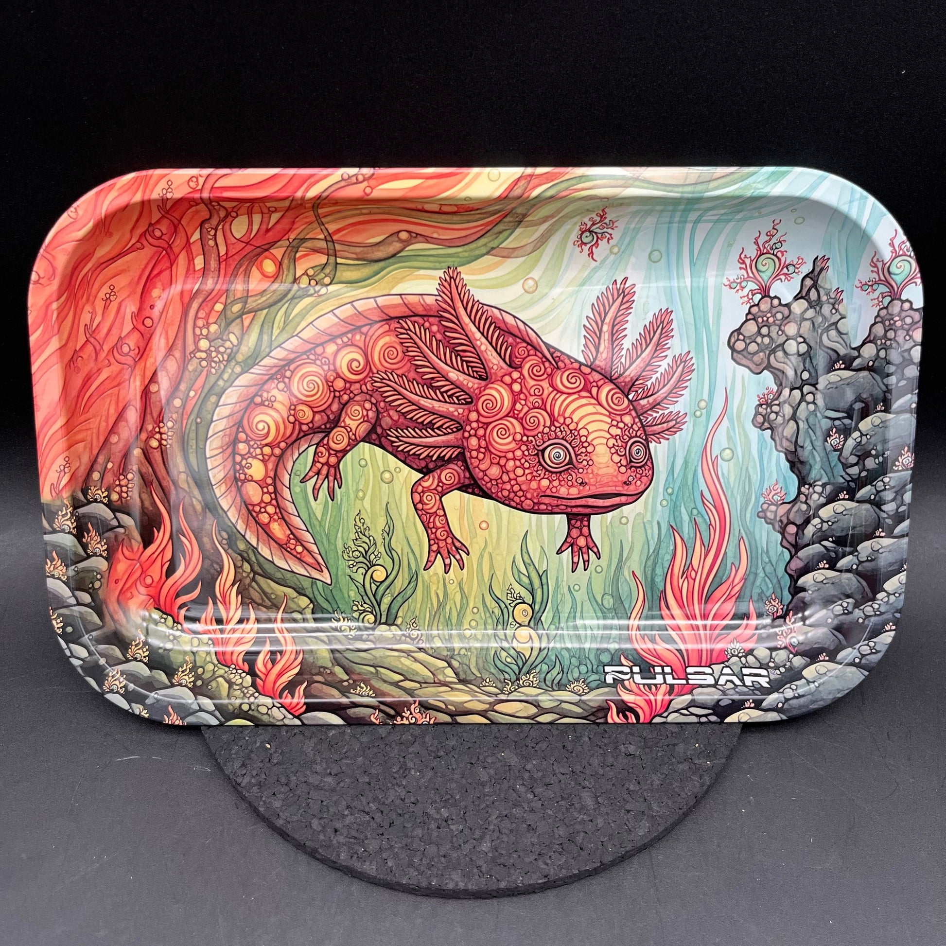 Pulsar Metal Rolling Tray | Hellbender | 11"x7"-Avernic Smoke Shop