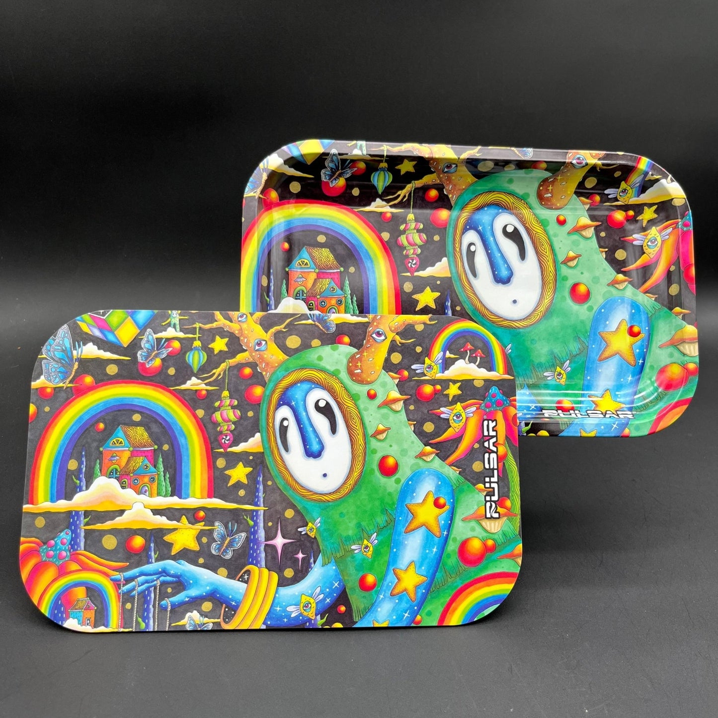 Pulsar Metal Rolling Tray & Lid | The World was Mad - Meech Madness Smoke Shop