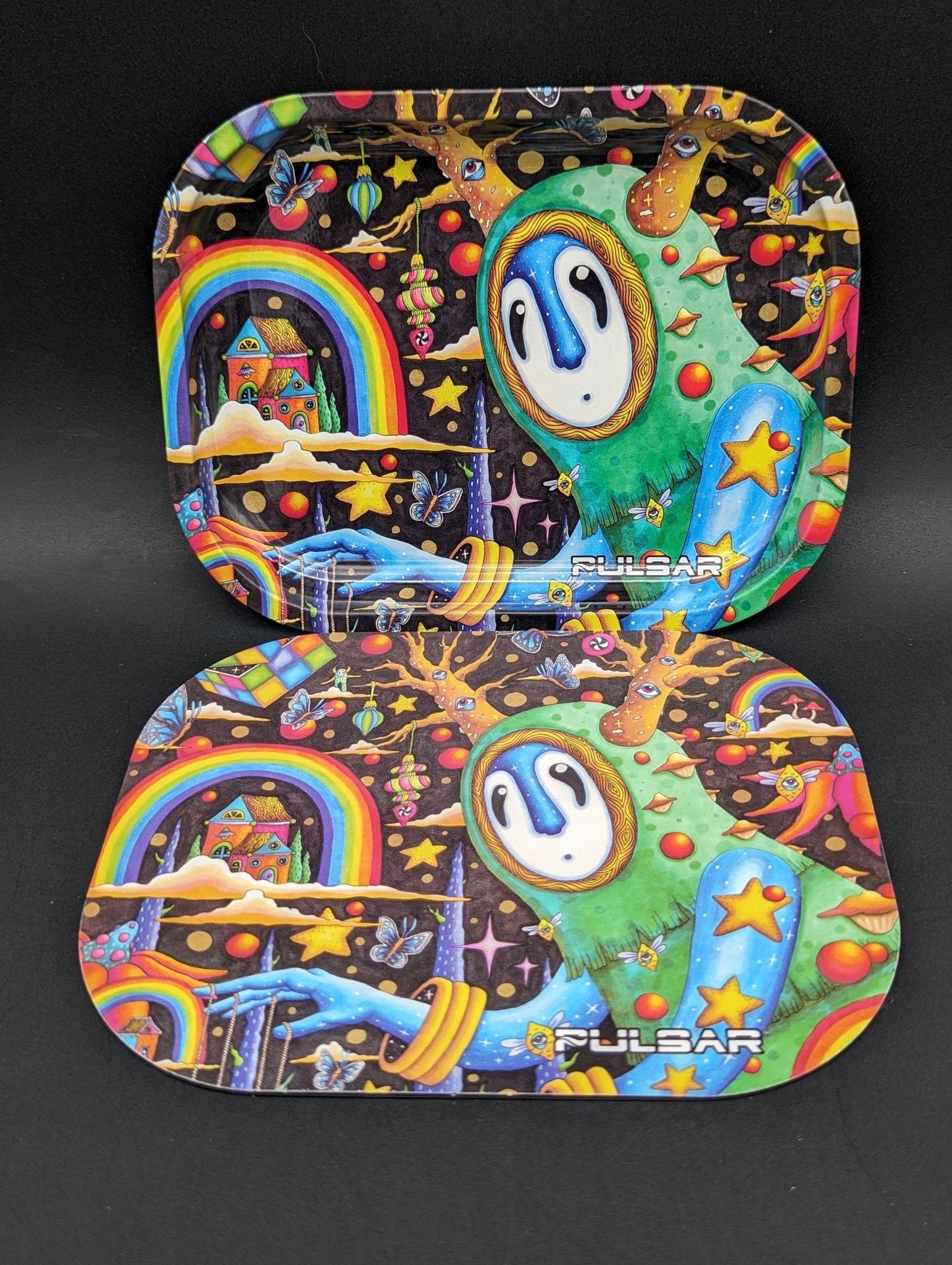 Pulsar Metal Rolling Tray & Lid | The World was Mad - Meech Madness Smoke Shop