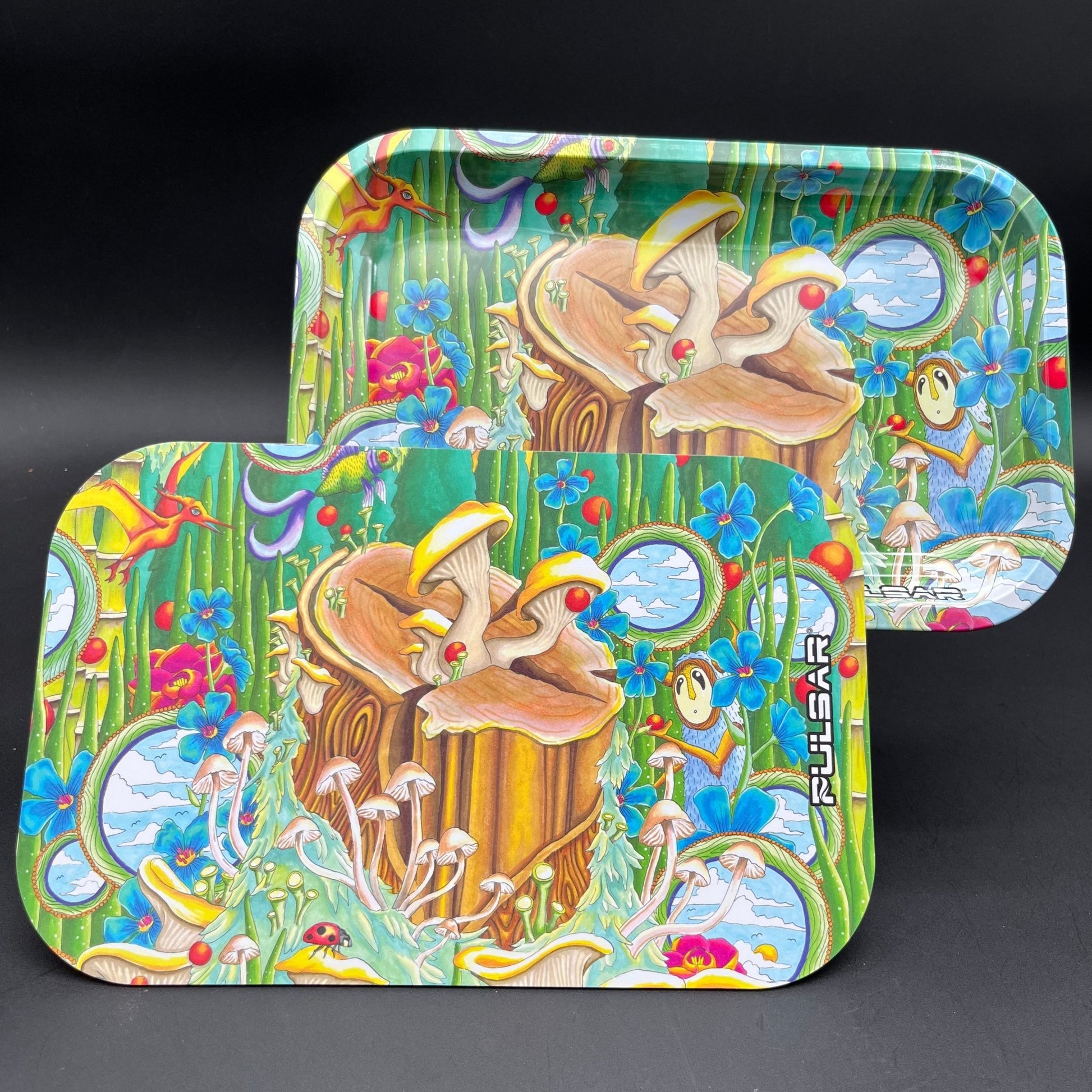 Pulsar Metal Rolling Tray & Lid | Where Love is Alive - Meech Madness Smoke Shop