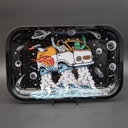 Pulsar Metal Rolling Tray | Space Van | 11"x7" - Meech Madness Smoke Shop