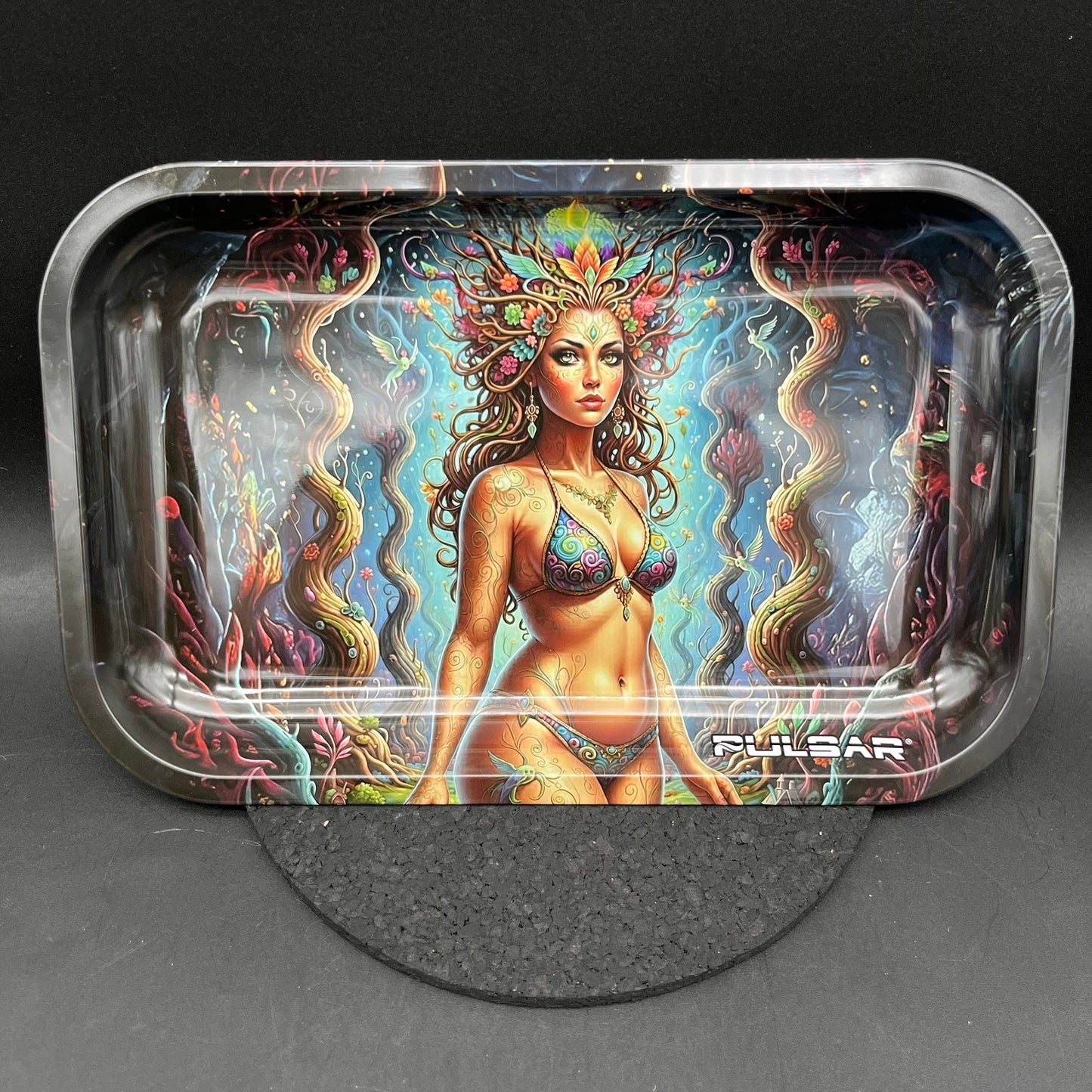 Pulsar Metal Rolling Tray | The Priestess | 11"x7"-Avernic Smoke Shop