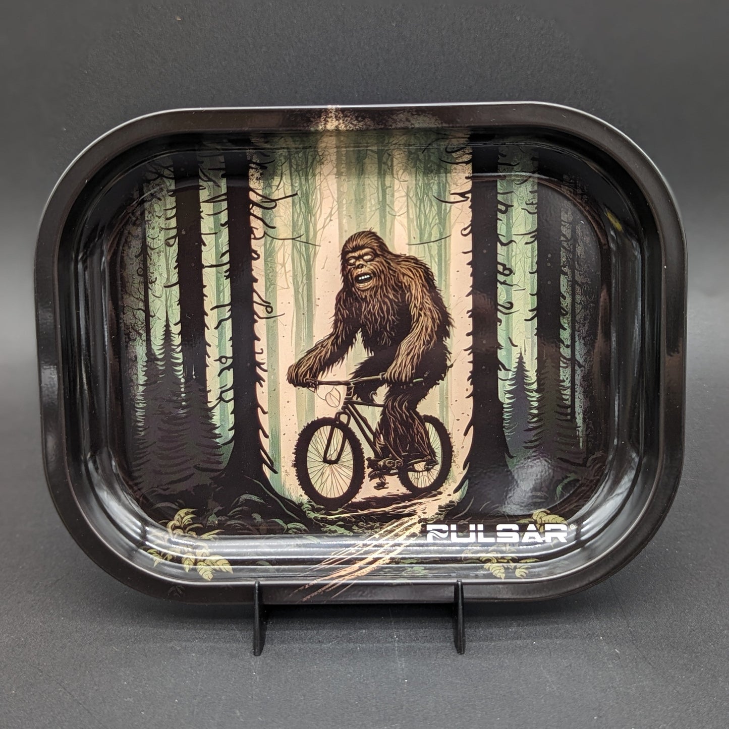 Pulsar Mini Metal Rolling Tray | Bigfoot Rides Again | 7"x5.5" - Meech Madness Smoke Shop