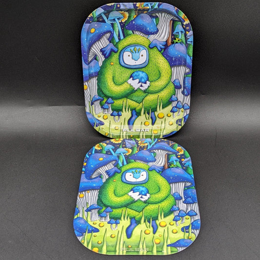 Pulsar Mini Metal Rolling Tray w/ Lid | Remembering How to Listen | 7" x 5.5" - Meech Madness Smoke Shop