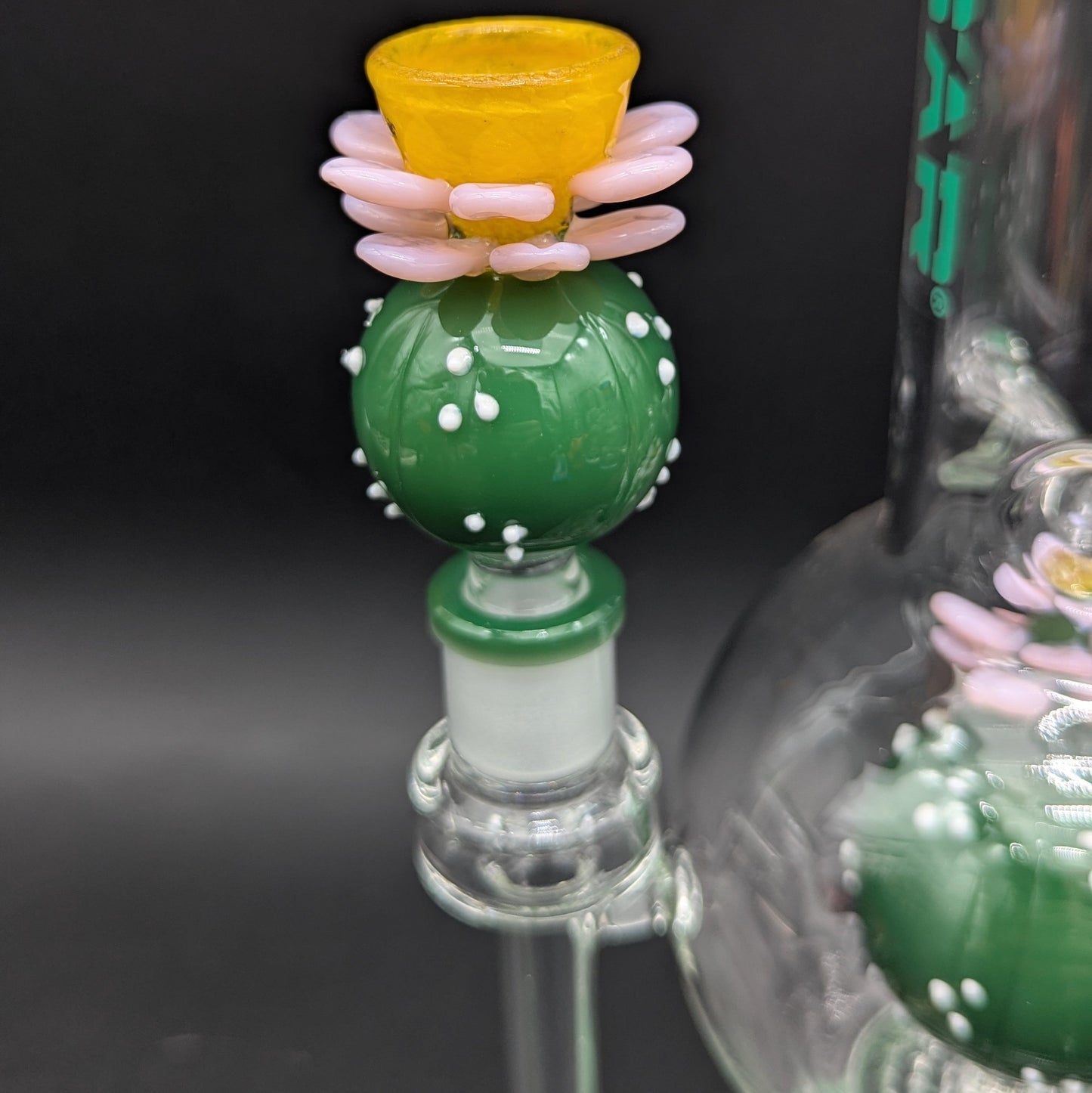 Pulsar Peyote Bloom Bubble Base Glass Water Pipe | 12.25"-Avernic Smoke Shop