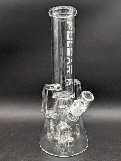 Pulsar Quad-Arm Showerhead Recycler Beaker Bong | 12"-Avernic Smoke Shop