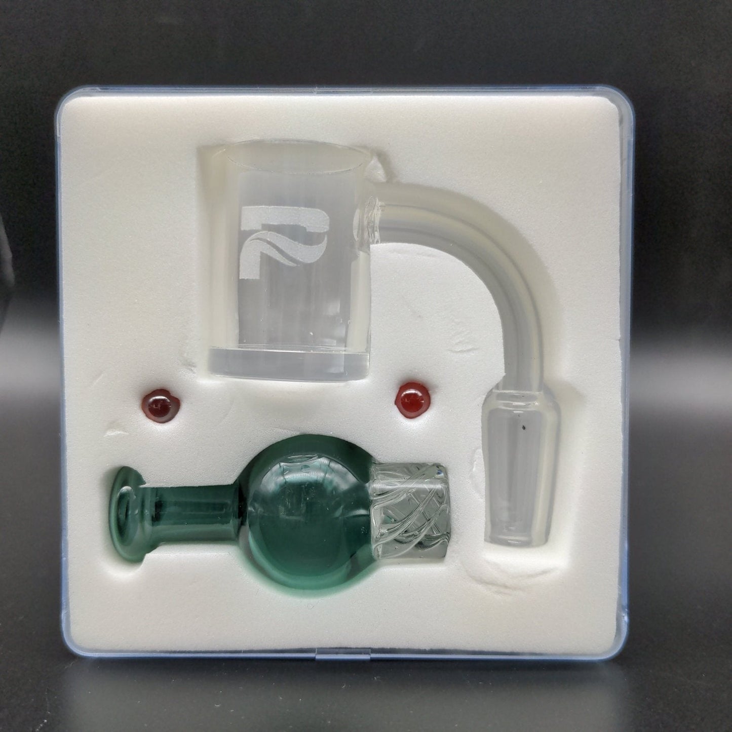 Pulsar Quartz Banger w/ Helix Carb Cap Set | 14mm - Meech Madness Smoke Shop