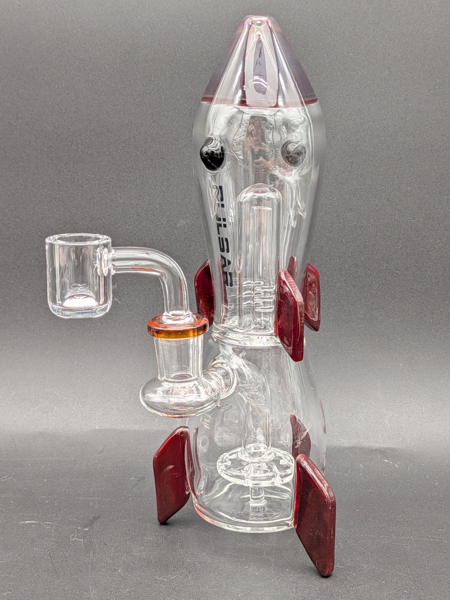 Pulsar Rocket Ship Glass Dab Rig | 8.25"