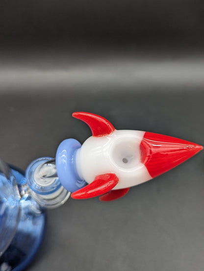 Pulsar Rocketship Glass Water Pipe | 12" - Meech Madness Smoke Shop