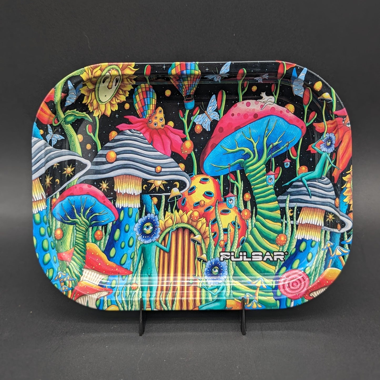 Pulsar Rolling Tray | Garden of Cosmic Delights | 7" x 5.5"-Avernic Smoke Shop