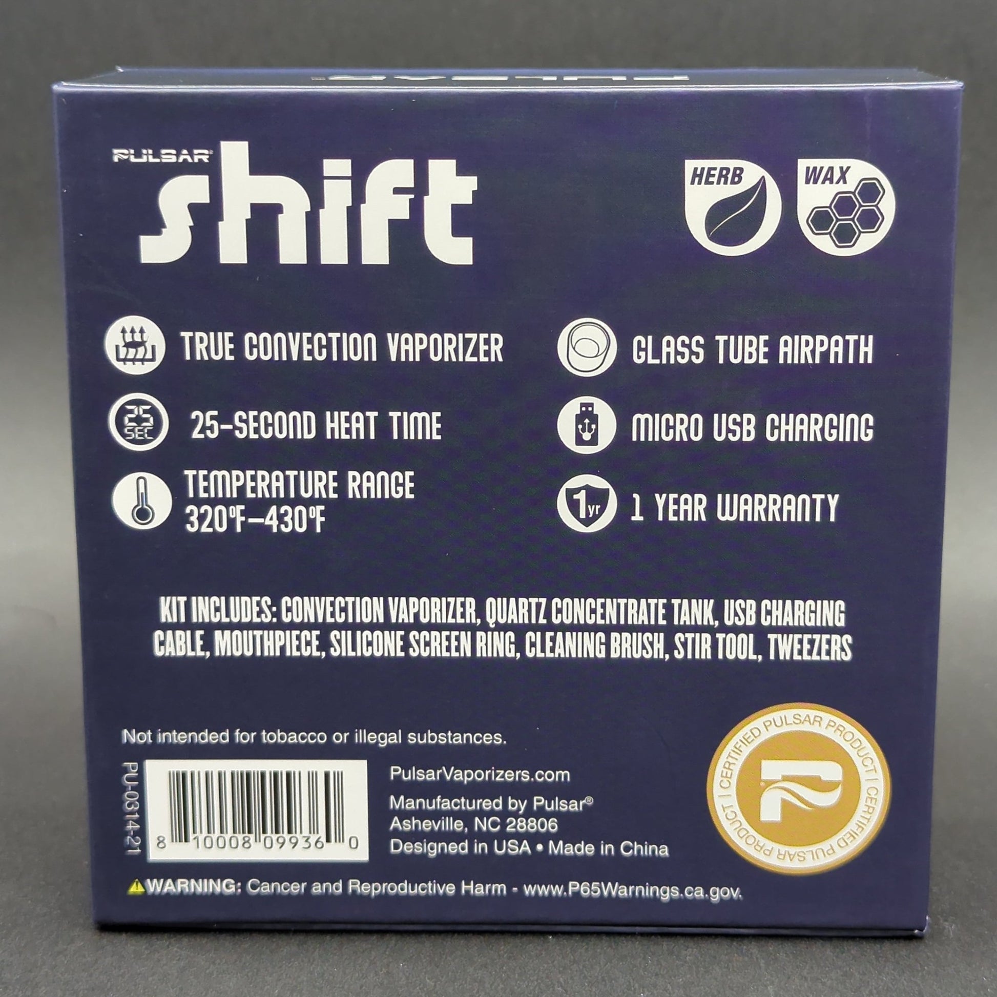 Pulsar Shift Dry Herb Vaporizer - Meech Madness Smoke Shop